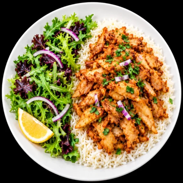 Kebab plate with rice and salad – Noble Kebaba